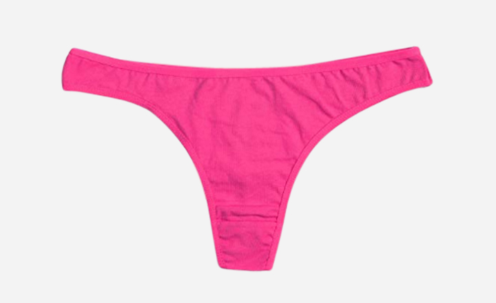 ELACUCOS 6 Pack Women's Thongs Cotton Breathable Panties Bikini Underwear