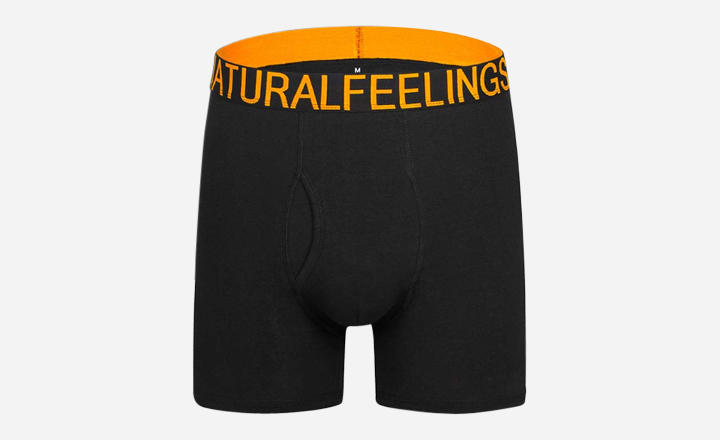 Natural Feelings Mens Boxer Briefs Anti-Microbial Classic Cotton Men's Underwear