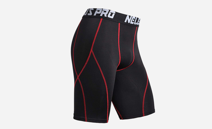 Neleus Men's Sport Compression Shorts