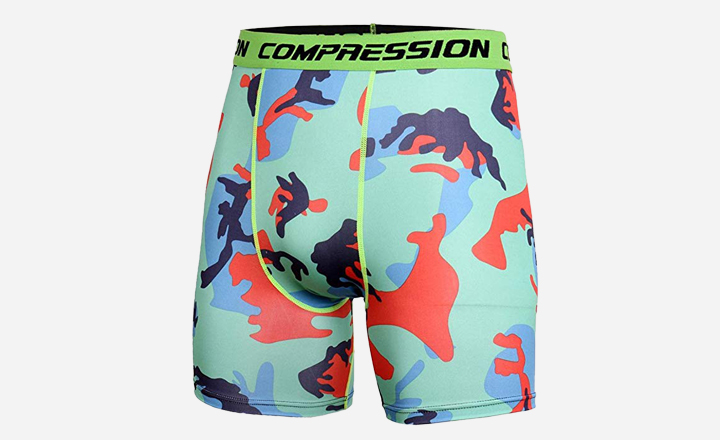New Mens Compression Shorts Camo Running Base Layer Shorts Escape Quest Cool Dry Sports Tights