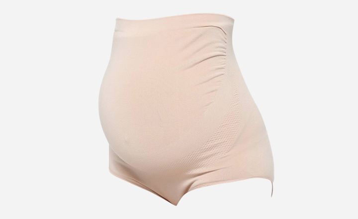 Surewin Womens Seamless Over Bump Maternity Underwear High Waist Pregnancy Panties