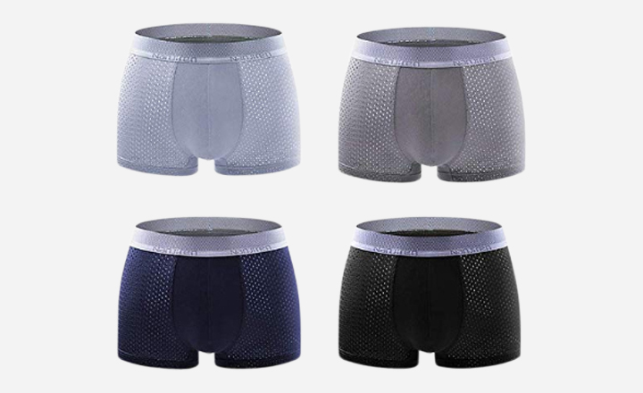 THSISSUE Men’s Mesh Boxer Brief Underwear - best underwear for jock itch