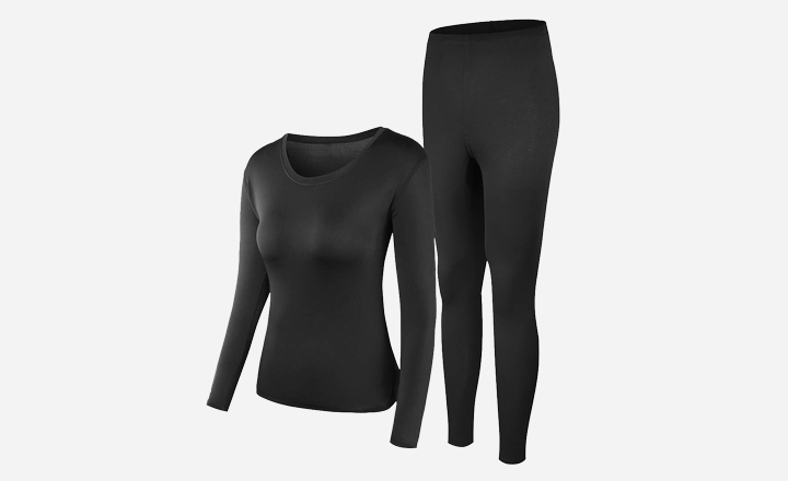 Thermal Underwear Women Ultra-Soft Long Johns Set Base Layer Skiing Winter Warm Top and Bottom