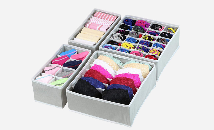 Simple Houseware Closet Underwear Organizer Drawer Divider