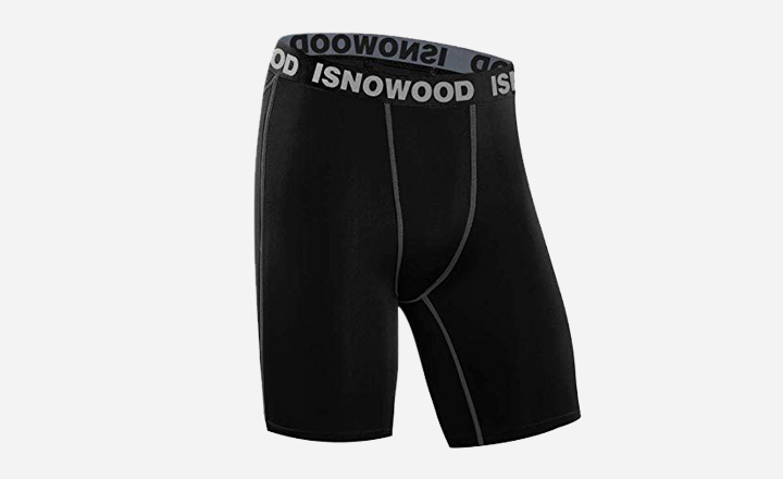 isnowood Men's 3 Pack Performance Compression Shorts