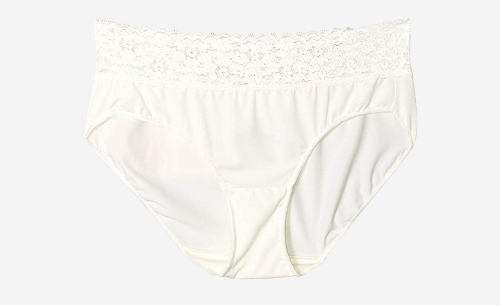 Hanes Women's Invisible Lace Waist Hipster Panties
