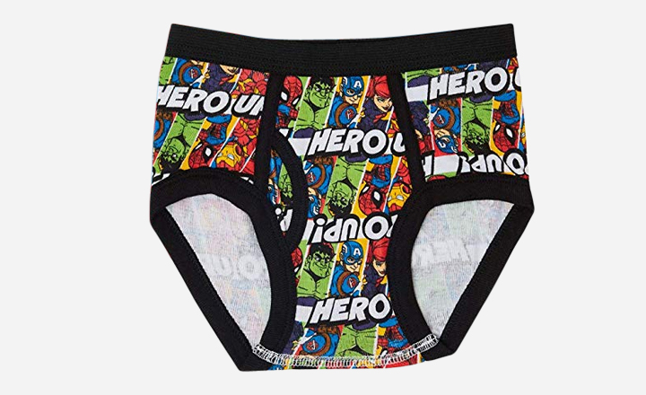 Marvel Boys' Toddler Superhero Adventures Brief Underwear