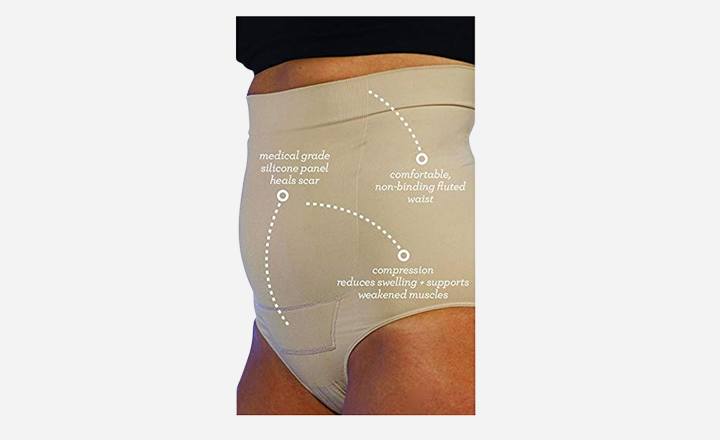 Post Op Panty Compression plus Silicone Scar Care Hysterectomy Recovery Panty