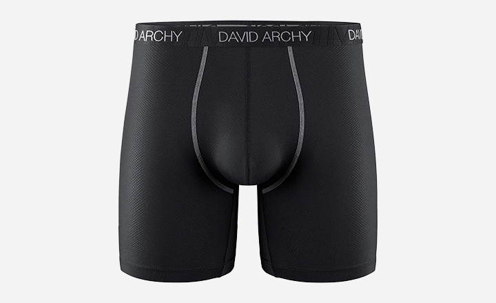 David Archy Men's Ultra Soft Mesh Quick Dry Breathable Boxer Brief