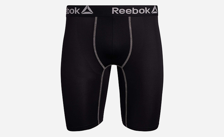 Reebok Men’s Compression Long Leg Performance Boxer Briefs (6 pack)