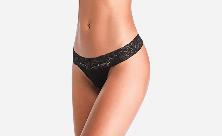 Annyison T-Back Low Waist Seamless Lace Thong