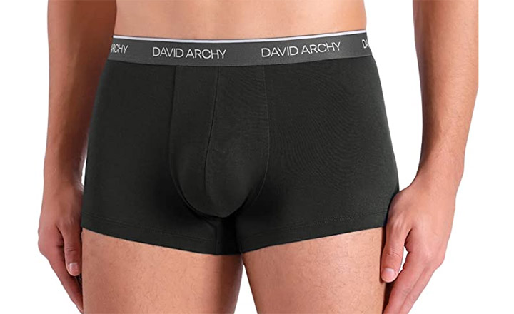 David Archy Breathable Ultrasoft Bamboo Rayon Trunks (4 pack)