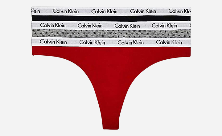 Calvin Klein Carousel Logo Cotton Thongs - best thongs
