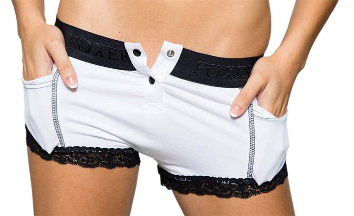 White Tuxedo Women's Boxer Briefs