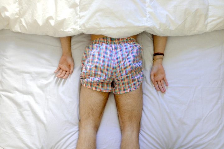 sleeping in boxers